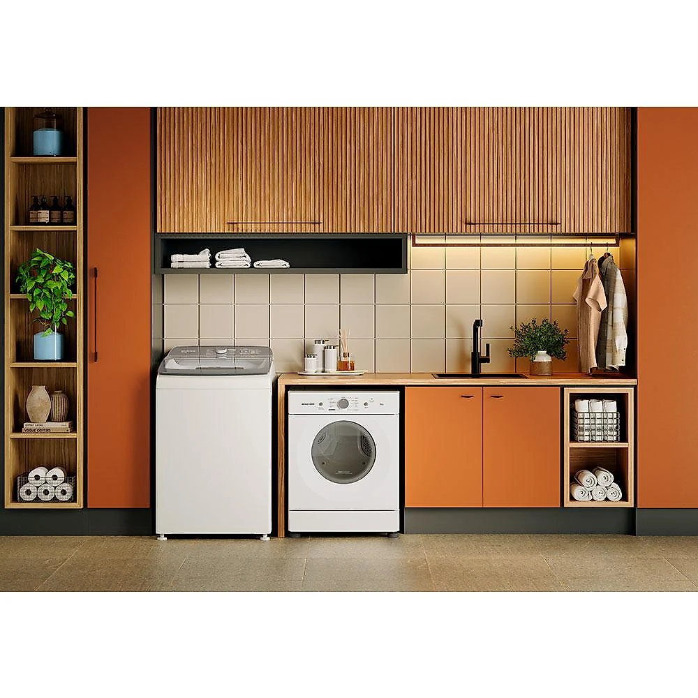 Secadora de Roupas Brastemp 10Kg BSR10BB com Filtro de Fiapos, Branco - 220 Volts