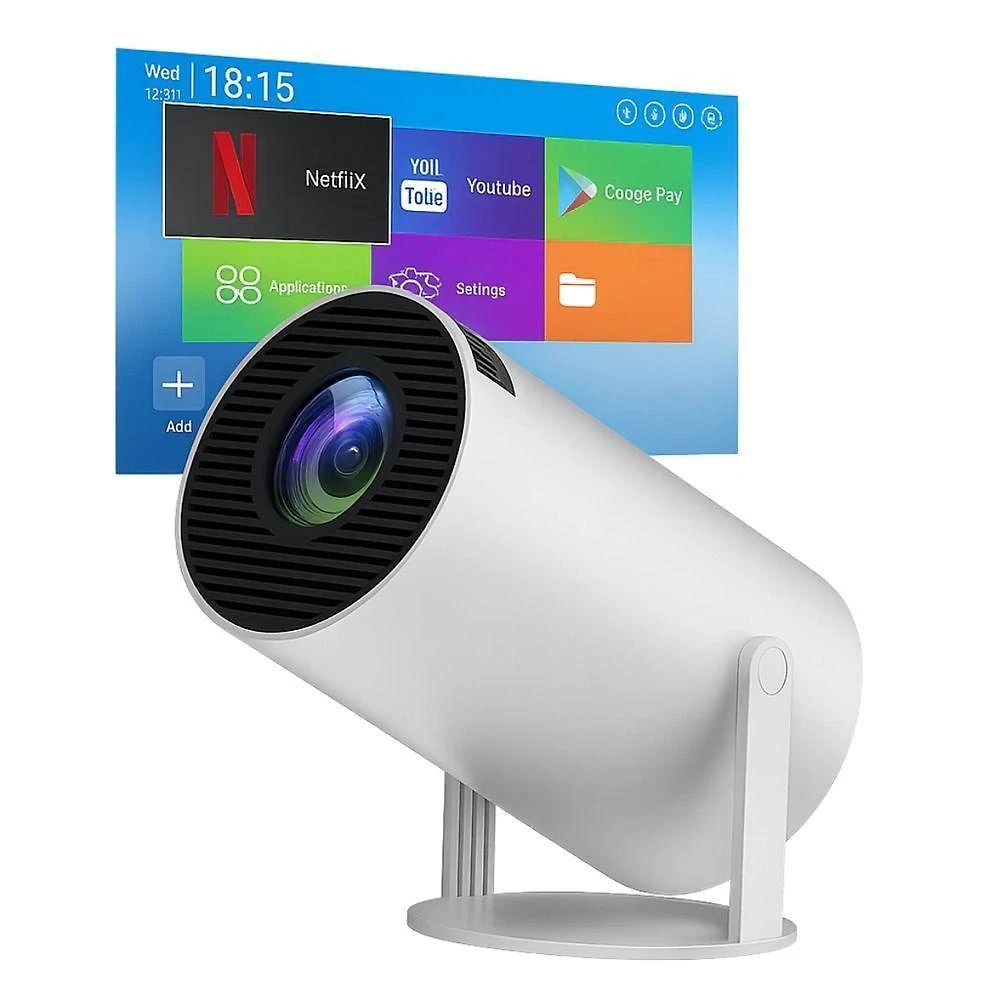 Projetor MDM Melhor Experiência Visual Ultra Hd para Família com Bluetooth e Android