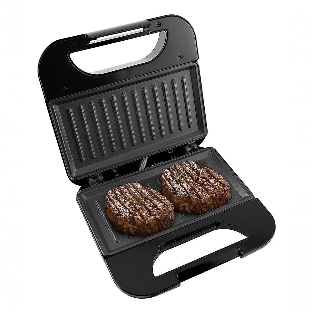 Grill Britânia BGR01P Toast Antiaderente 750W Preto Tampa com Trava Luz Indicadora 110V