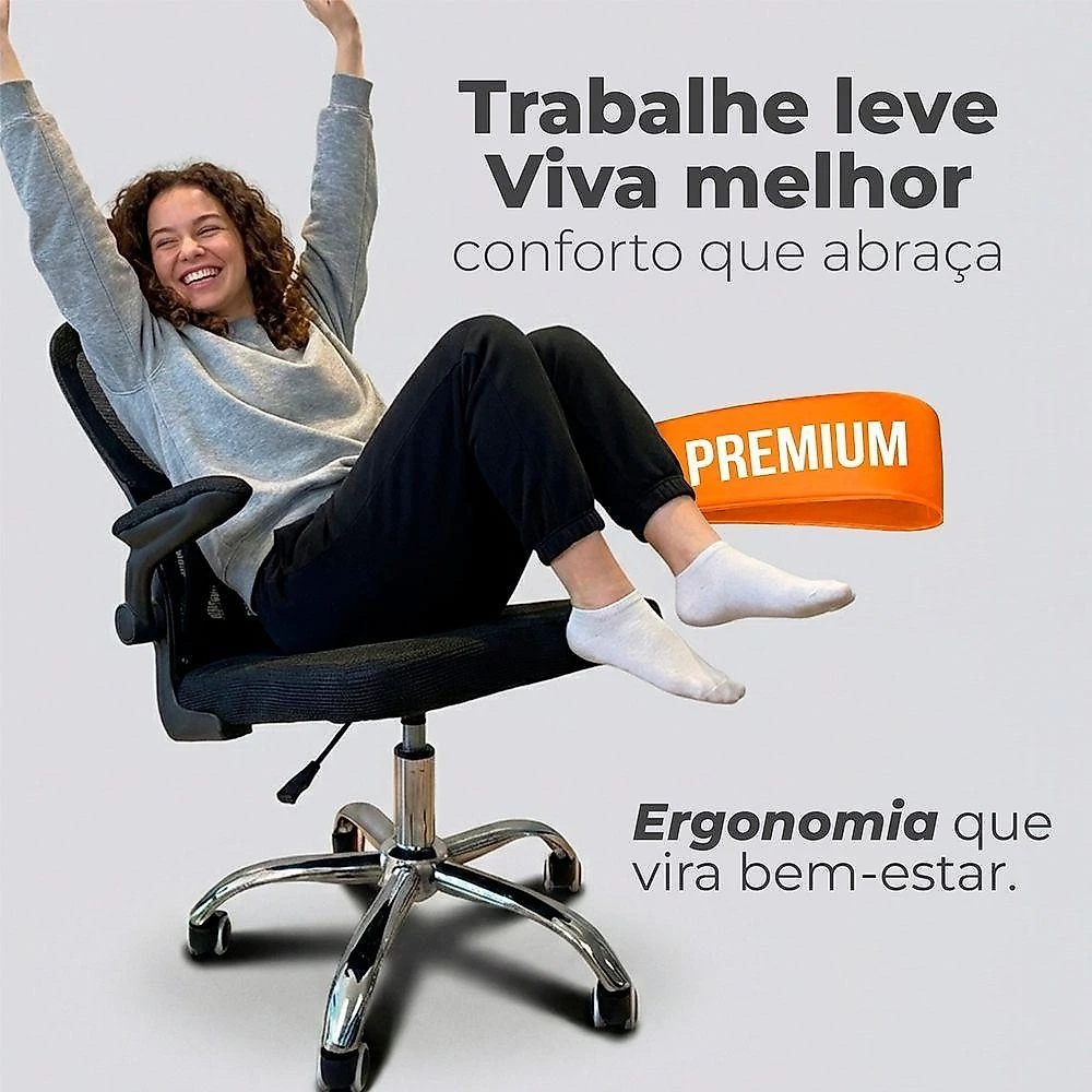 Cadeira De Escritório Diretor Oficial Atenas Preto