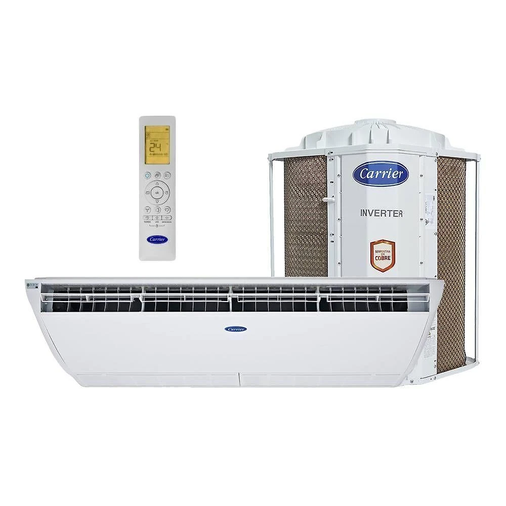 Ar condicionado split teto carrier xpower connect 36000 btus frio inverter 220v 38ccve36515mc
