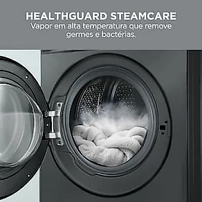 Lava e Seca Midea Slim HealthGuard Smart MF201D110WB/GK Titanium com 14 Programas, Wi-Fi e Compatível com Alexa – 11kg 110V