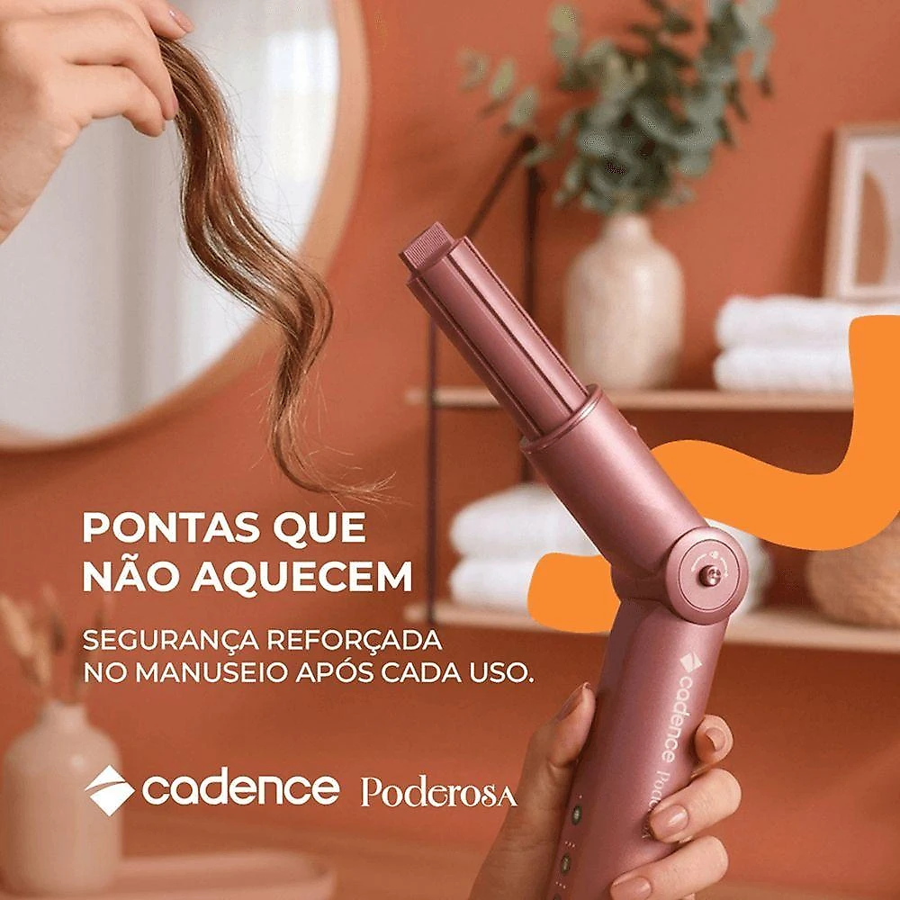 Secador de Cabelos Cadence Poderosa 1200W Motor BLDC 4 Temperaturas Rosa 110V
