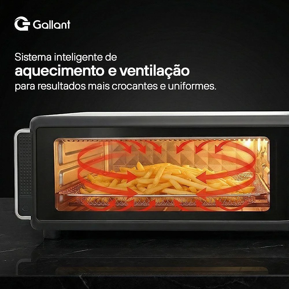Air fryer forno pizza multioven 18,3l gallant gfe18 220v