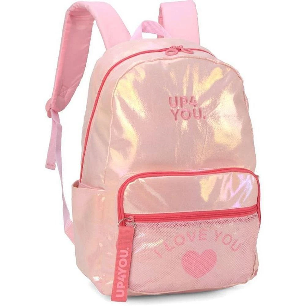 Mochila Luxcel Up4you Grande Poliéster 45CM X 30CM Rosa Feminina