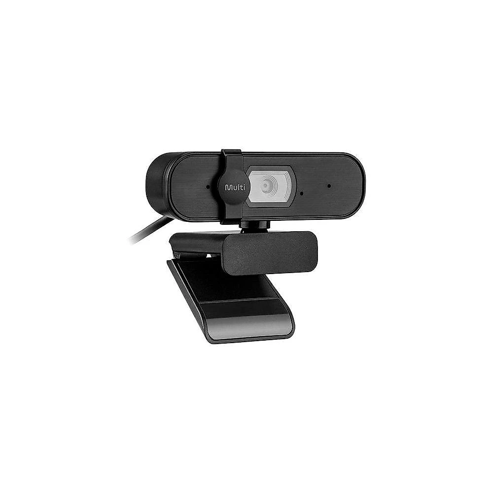 Webcam Multi WC057, 2K QHD, 30FPS, Foco Automático, Microfone Integrado e Protetor de Privacidade - WC057