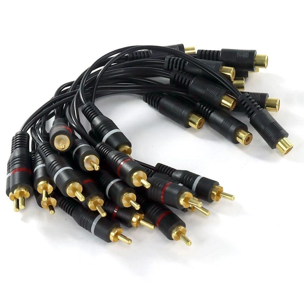 Cabo Y RCA Vinik YRF2RM-20 para Duplicar Entradas Ou Saídas de Áudio com 20CM Dourado