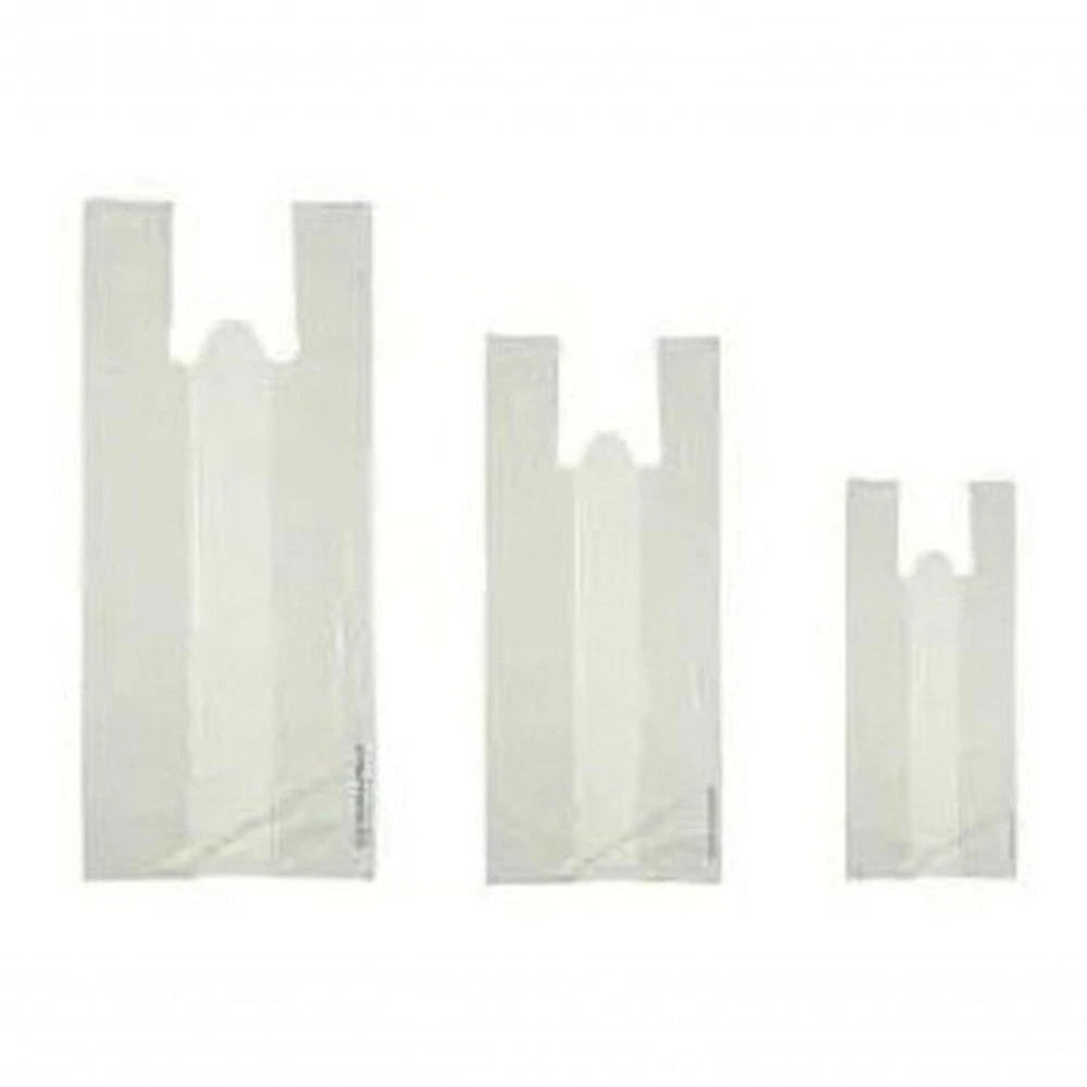 Sacola Plástica 45x60 Reciclada Pacote 5KG Branco em Polietileno Recuperado Higipack
