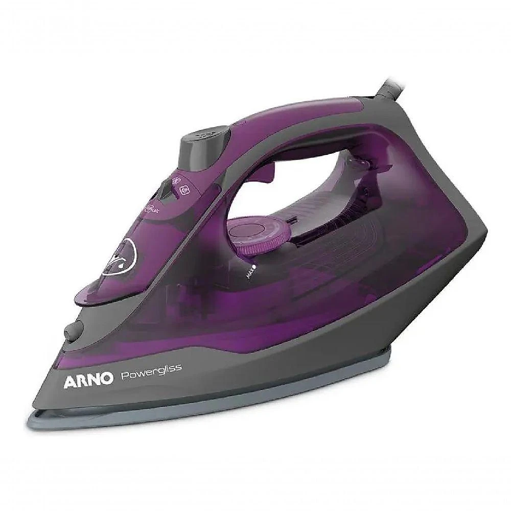 Ferro a Vapor Arno Powergliss FP01 Base Xglide Violeta com Vapor Extra 220V