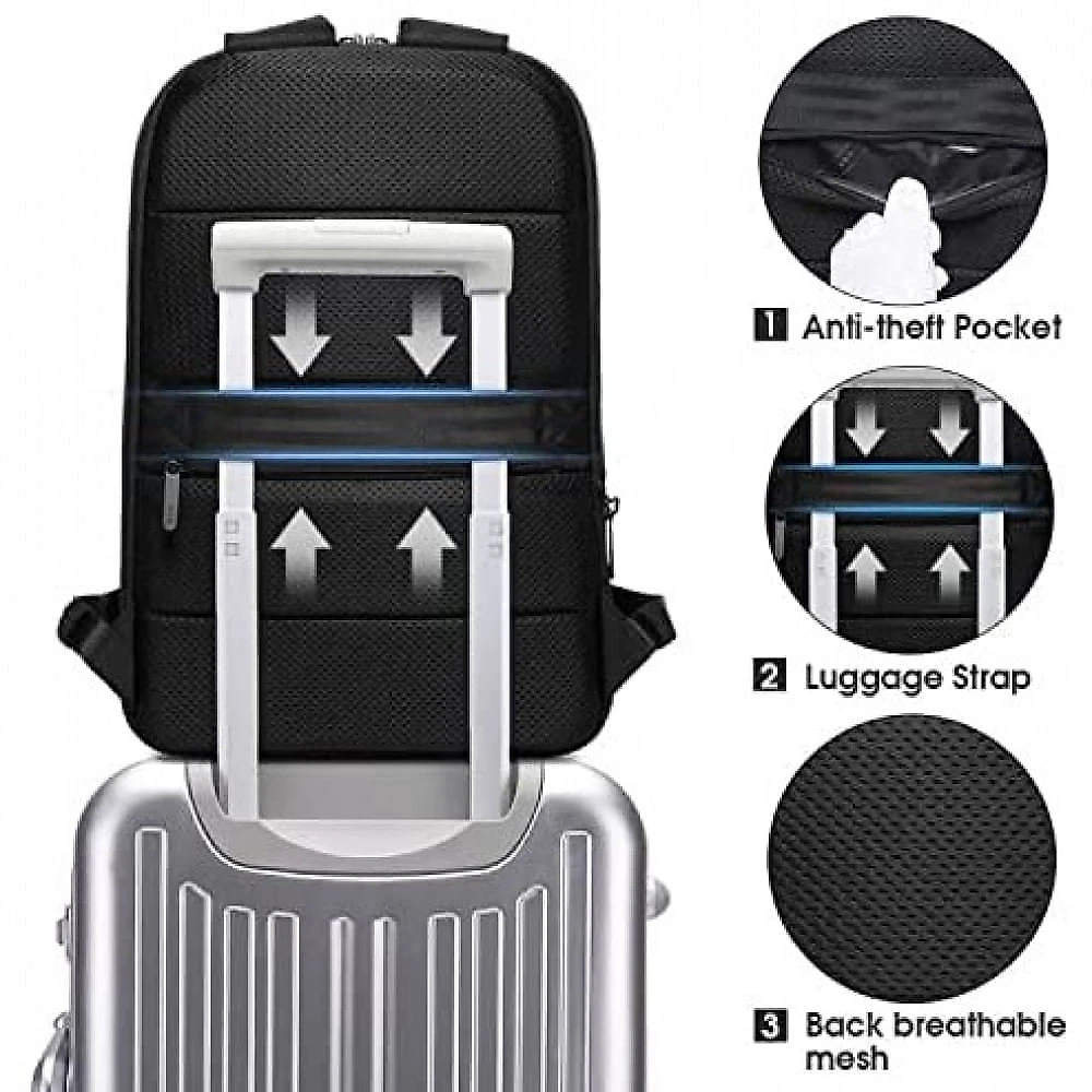 BANGE Mochila para Laptop 43 cm Preta