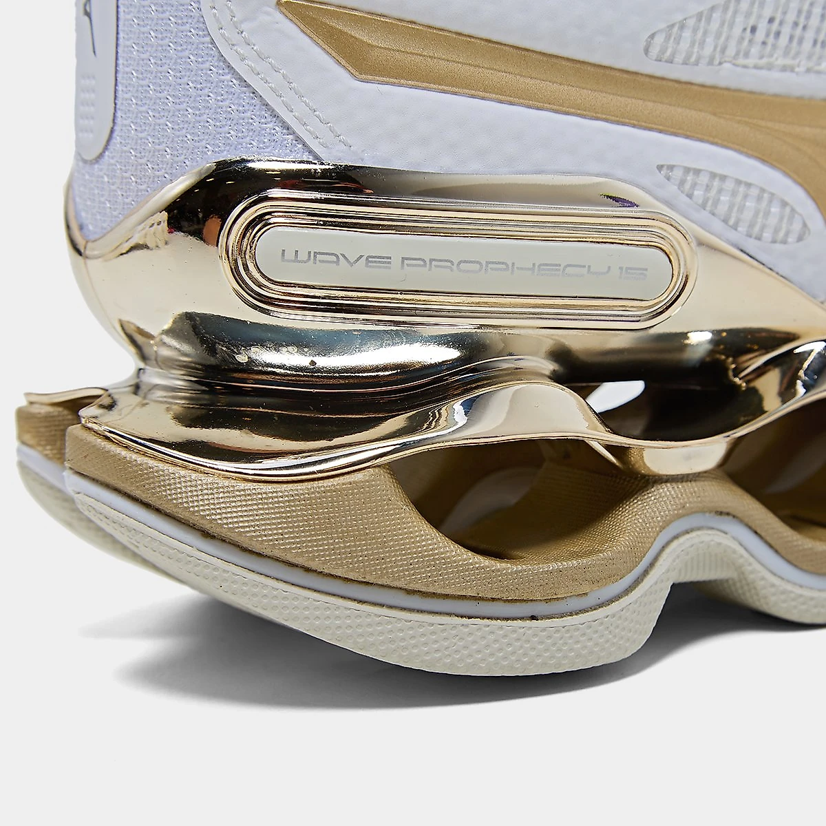 Tênis Mizuno Wave Prophecy 15 SE Branco+dourado - 34
