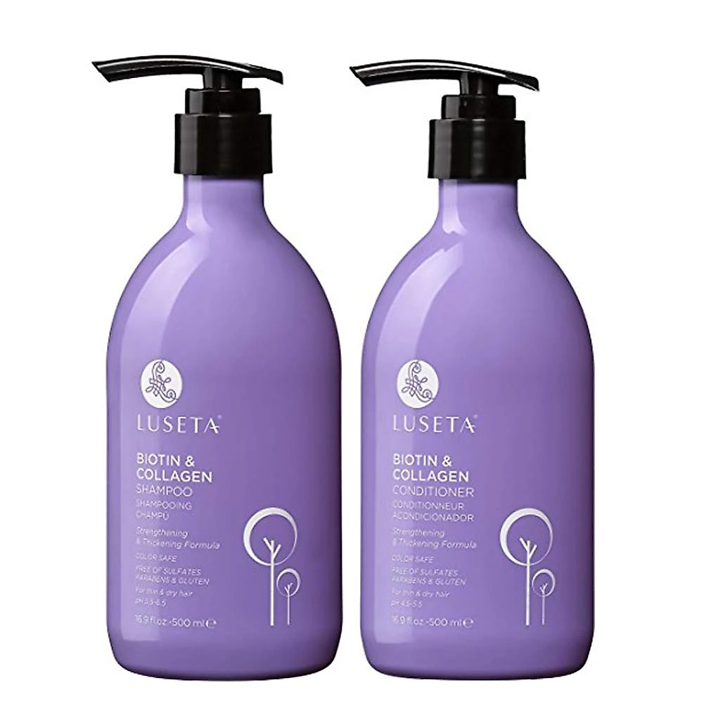 Shampoo Condicionador Biotina e Colágeno Queda de Cabelo e Crescimento Rápido 500ml