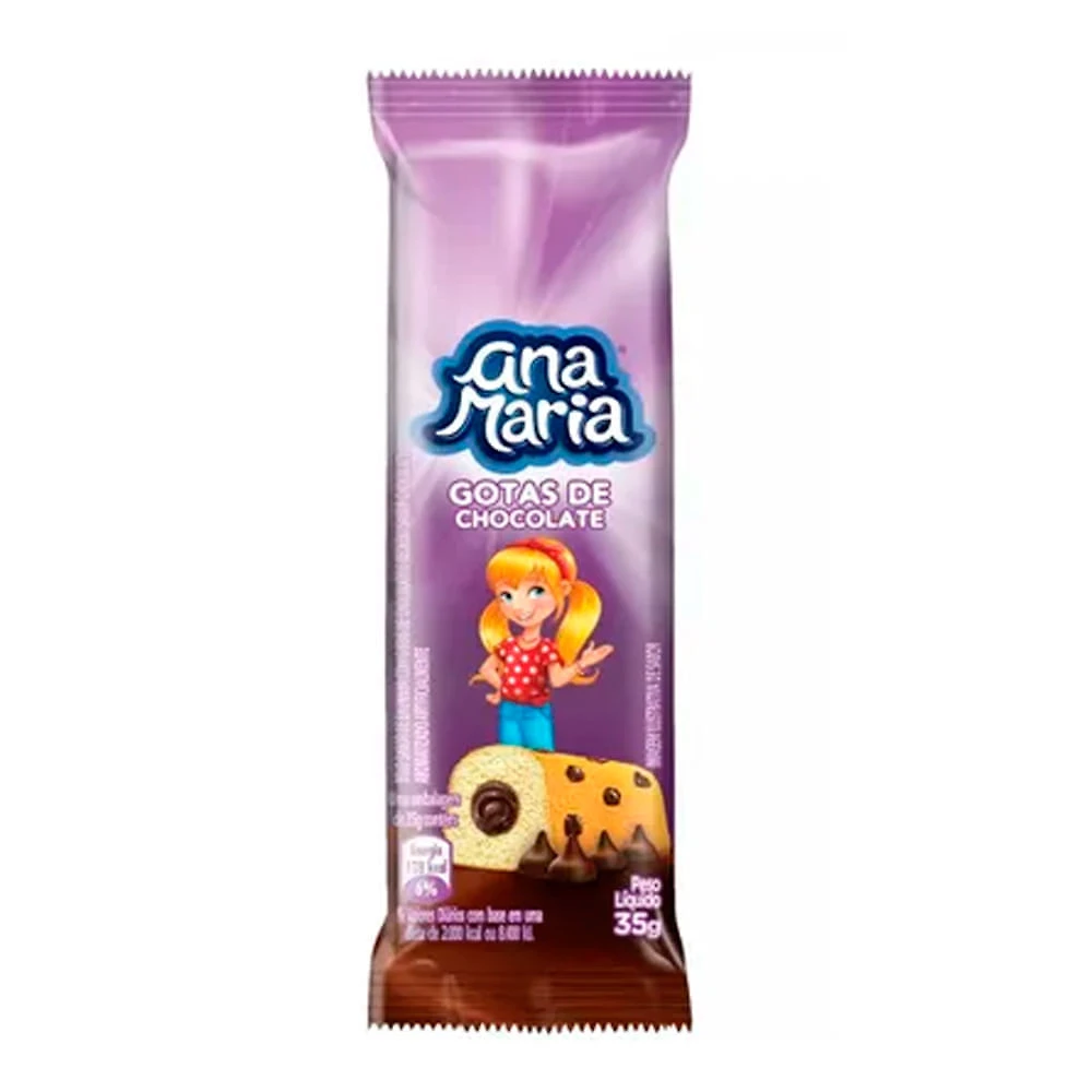 Bolinho Ana Maria Gotas de Chocolate 35g