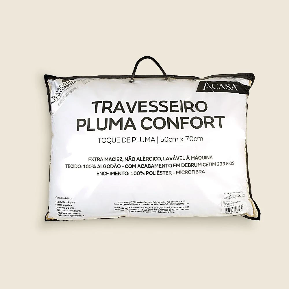 Travesseiro Pluma Confort -  A\CASA