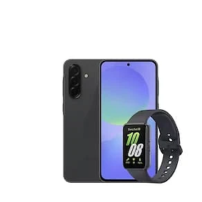 Smartphone Samsung Galaxy A36 5G Preto 128GB, 6GB RAM, Câmera Tripla até 50MP, Tela Super AMOLED 6.7", IP67, NFC e Recursos AI + Galaxy Fit3 - Grafite