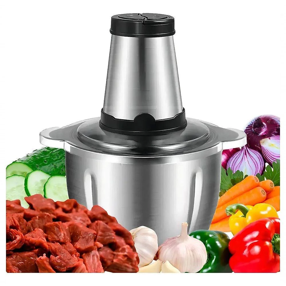 Processador de Alimentos Fred Store Inox 2 Funções 2 Velocidades 300W Prata 220V