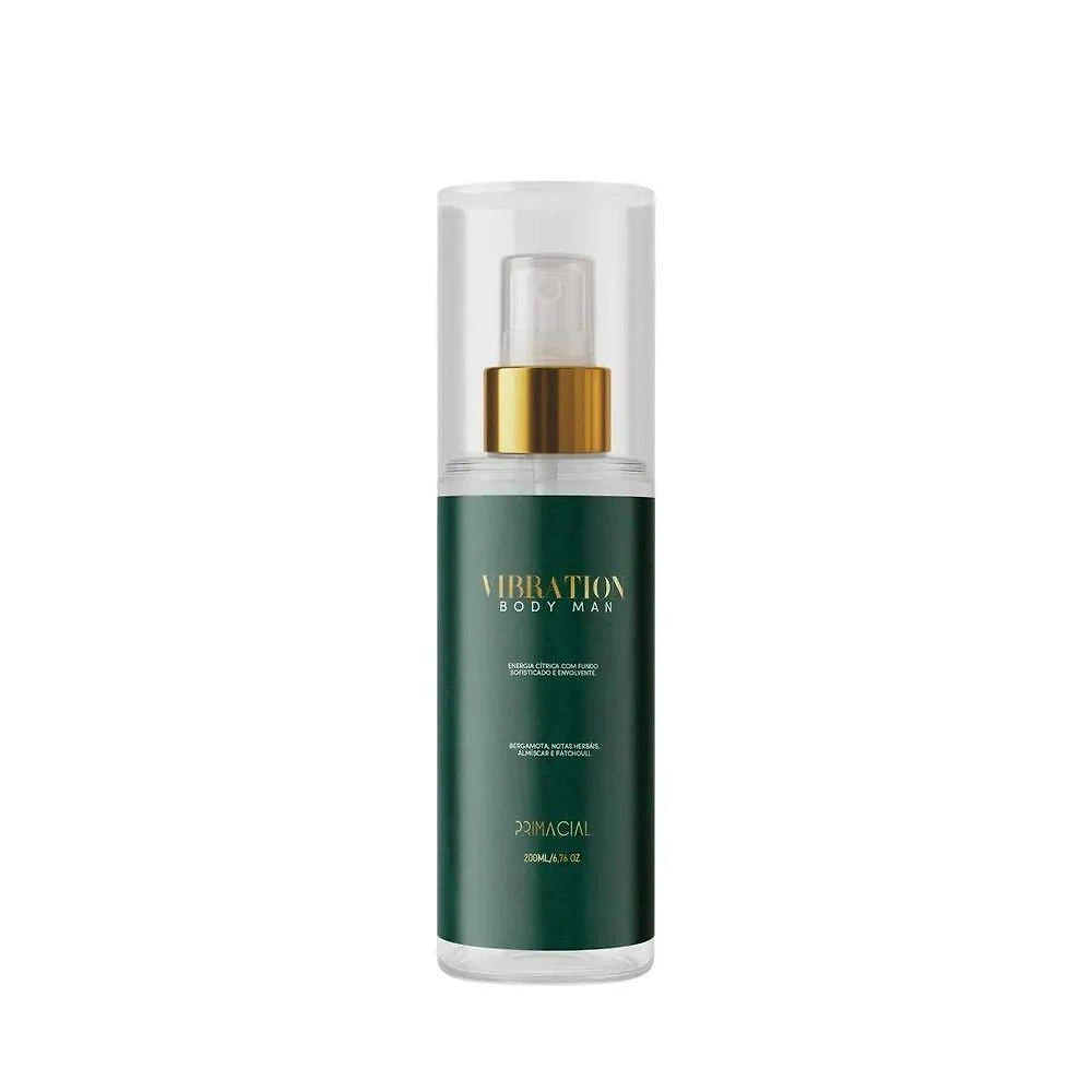 Body Splash Vibration Eau de Toilette Masculino Cítrico 200ML