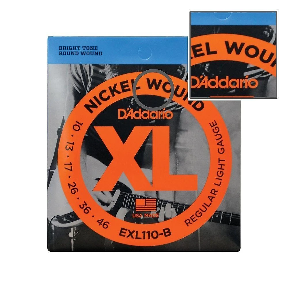 Encordoamento para Guitarra EXL110 Timbre Brilhante D'Addario webcontinental-7894402765314