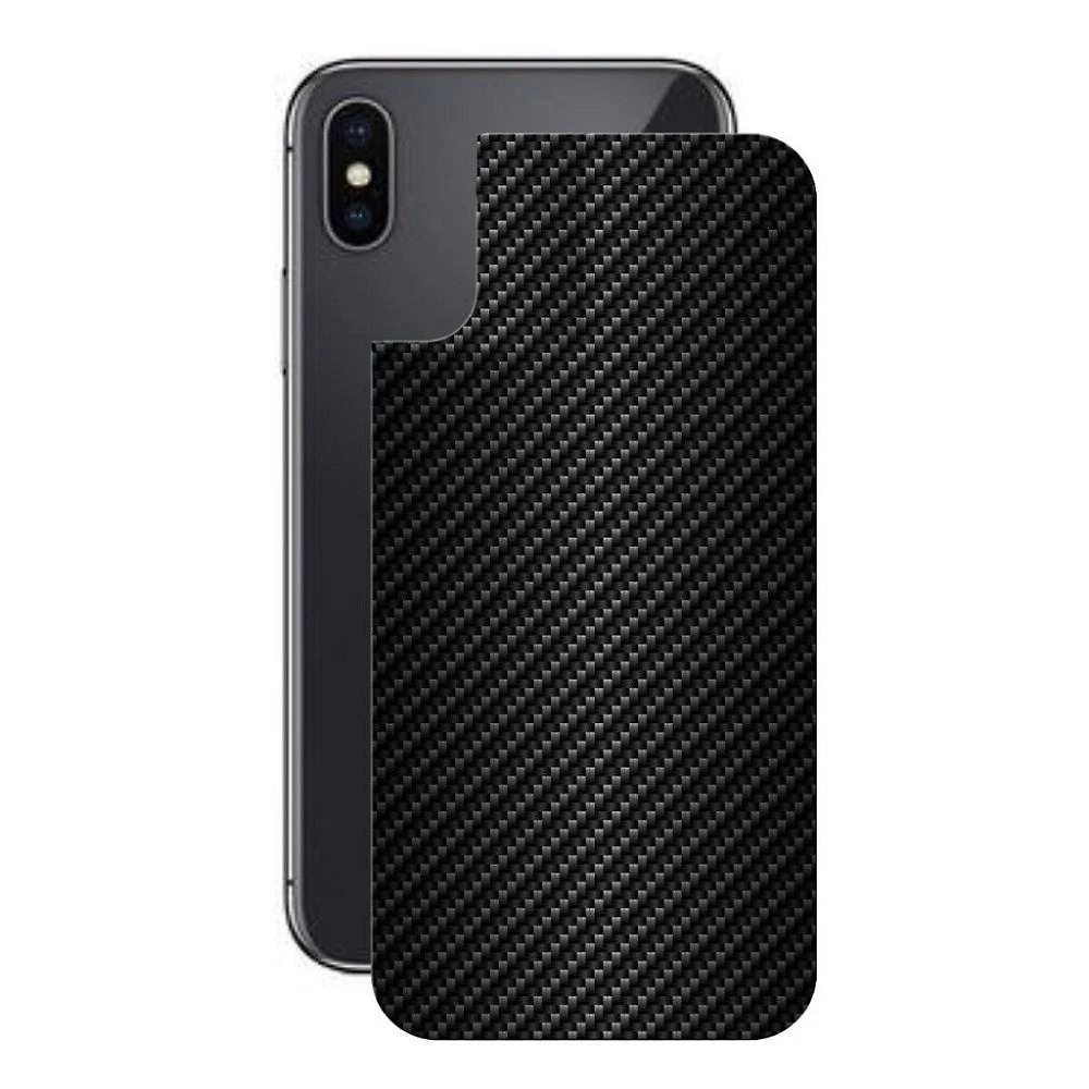 Película Iphone Xs Max-Traseira Fibra Carbono Preta-Gshield