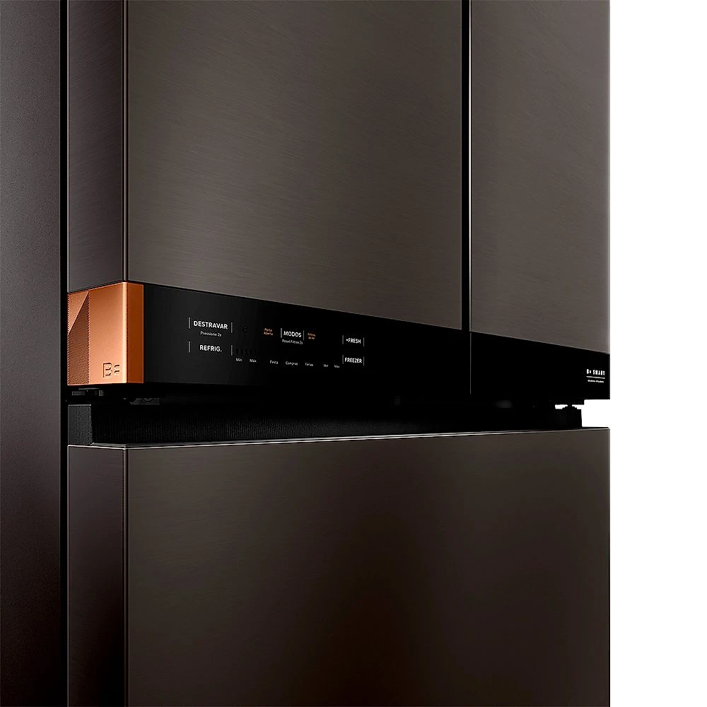 Refrigerador French Door Brastemp de 03 Portas Frost Free com 630 Litros Black Inox - BRO88AE Bivolt