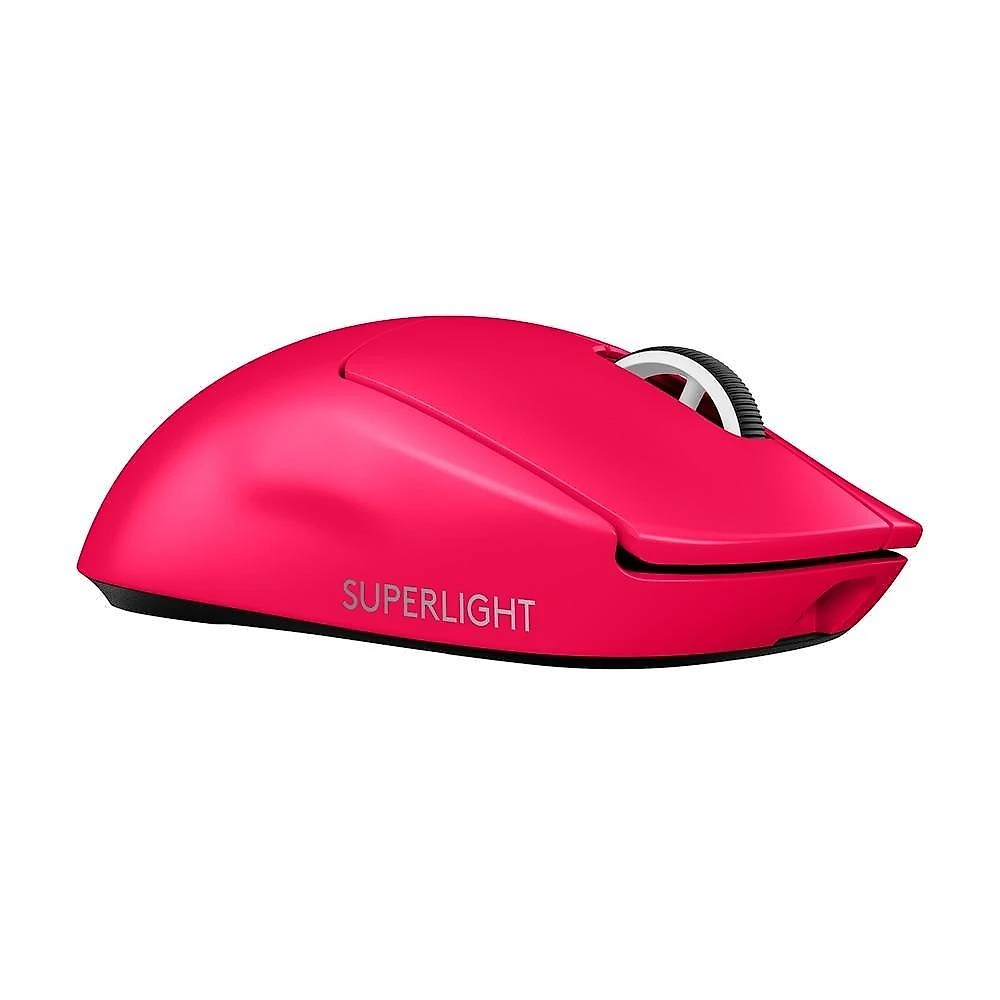 Mouse Gamer Sem Fio Logitech G Pro X SUPERLIGHT 2 com Lightspeed, Sensor HERO 2 com 32K DPI e Bateria Recarregável, Rosa Magenta - 910-006796