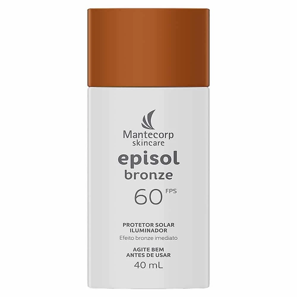 Protetor solar iluminador mantecorp skincare episol fps60 40ml bronze