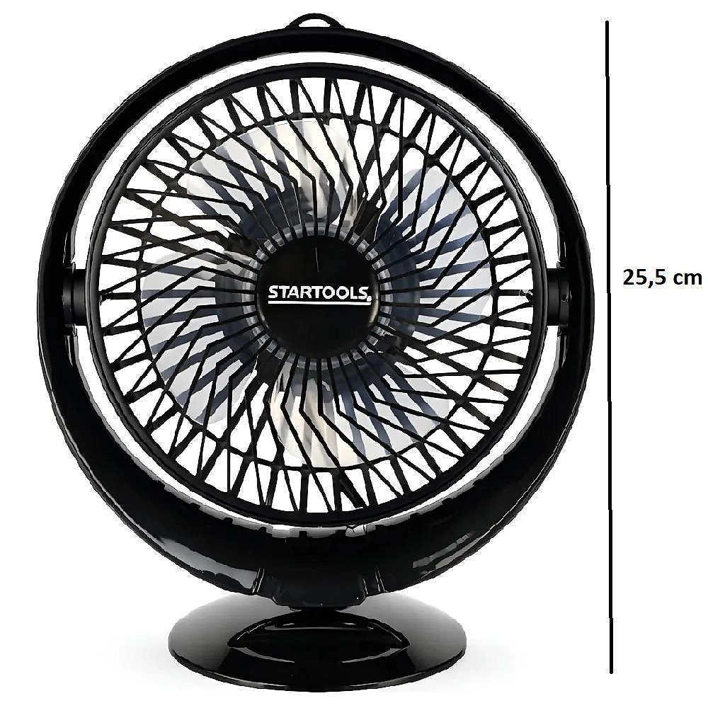 Mini Ventilador de Mesa Yeet 7,5W Usb 2 Velocidades Preto Portátil Silencioso 110V