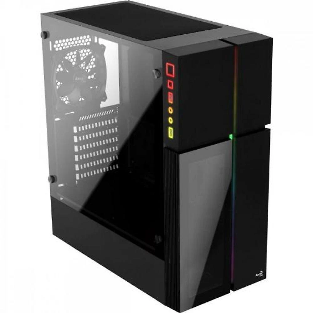 Gabinete Gamer Playa Mid Tower ATX com Vidro Temperado e Iluminação RGB Preto