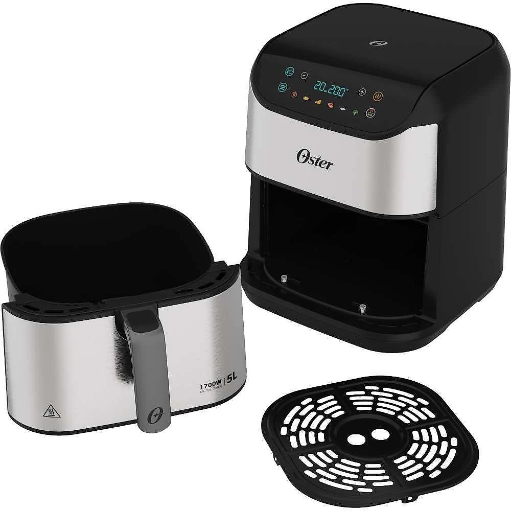Fritadeira digital oster inox 5l com painel touch ofrt930 220v