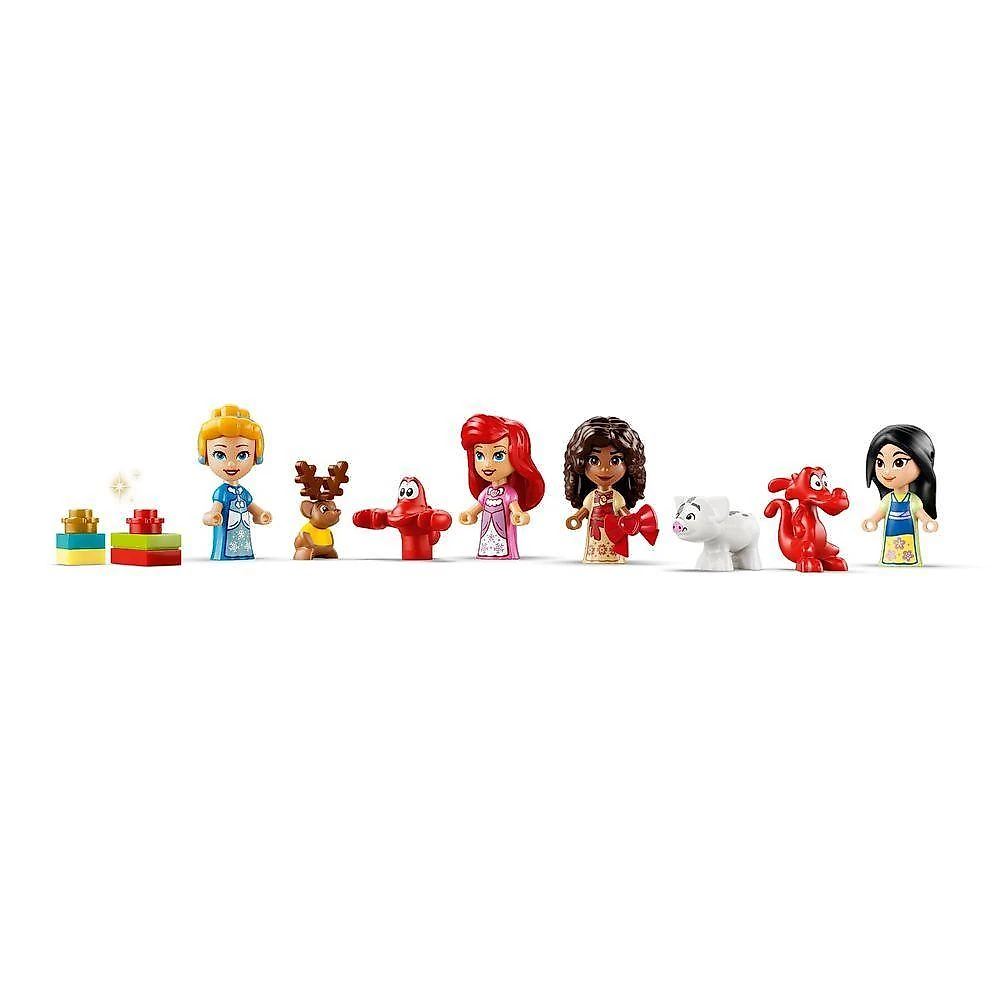 Calendário do Advento das Princesas 2026 24 Dias Caixa em Tabuleiro Branco Lego