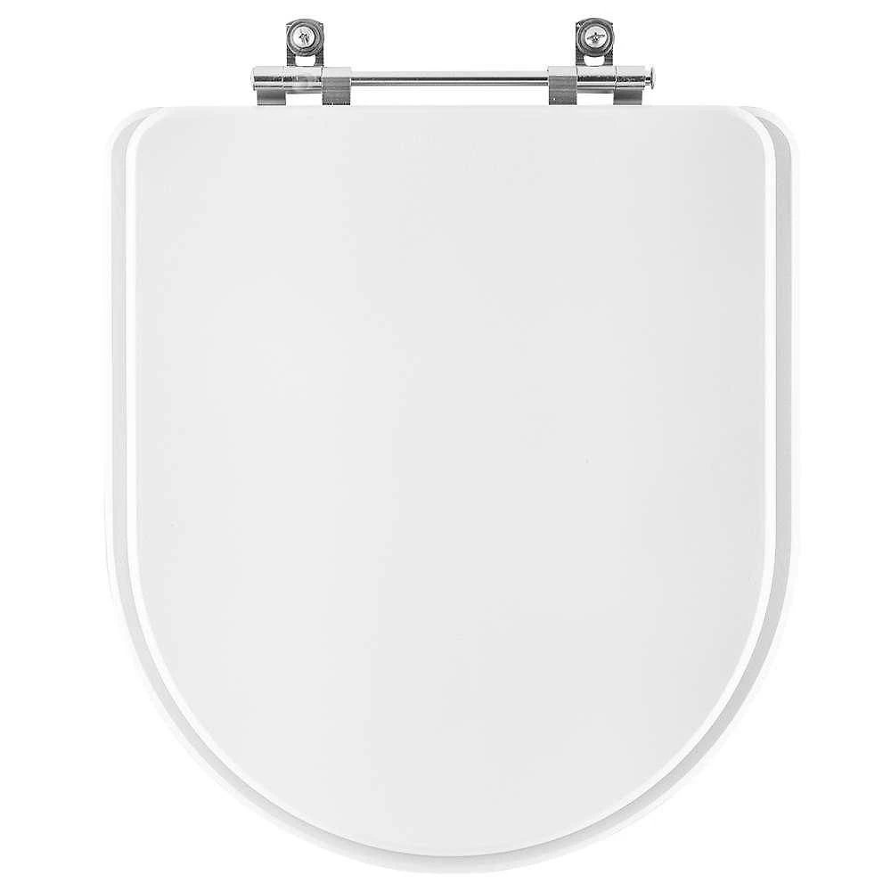 Assento Sanitário Firenze Alongado Resina Plástica Parafusado Convencional Branco