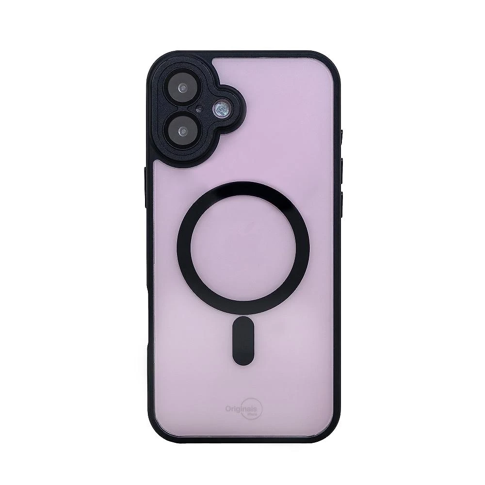 Capa iPhone 16 Plus Originais iPlace, Poli com Proteção de Câmera e Indução, Preta 