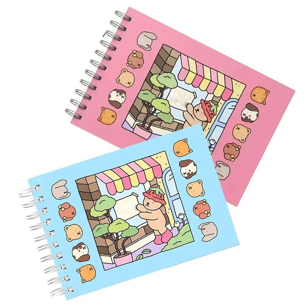 Livro de Colorir Livrinho de Pintar Kit 2 Unidades Capa Dura 50 Páginas Braslu