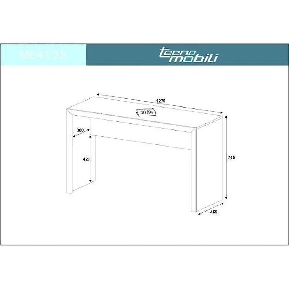 Kit 2 Peças com Escrivaninha 127cm com Cadeira de Escritório Diretor Tela Mesh Escrivaninha 127cm ME4135 com Cadeira Diretor Tela Mesh Tok 3310 Nogal