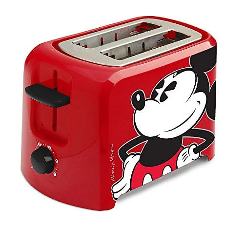 Torradeira Elétrica Disney DCM21 Mickey Mouse 2 FatiasVermelha Preta 110V