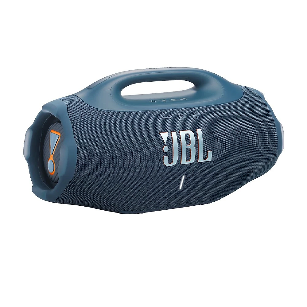 Caixa de Som Bluetooth JBL Boombox 4 Azul, Bateria de Até 34H à Prova d’Água e Resistente a Poeira IP68 e 200W