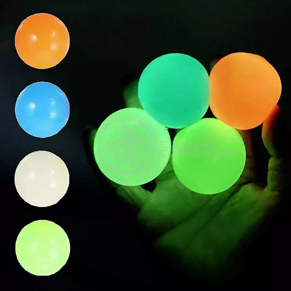 Fidget Toy Bolinha Globble Anti Stress Fluorecente