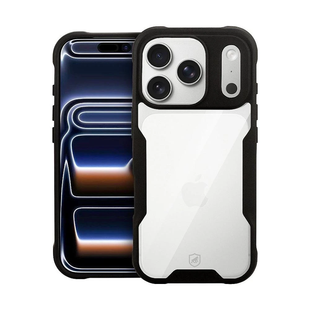 Capa para Iphone Gshield Dual Shock Sense Proteção Contra Impactos Policarbonato e TPU Preto 1
