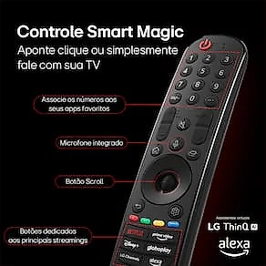 Smart TV 98" 4K LG 98UT9050PSA WebOS 24 WebOS 25 Processador a8 Smart Magic