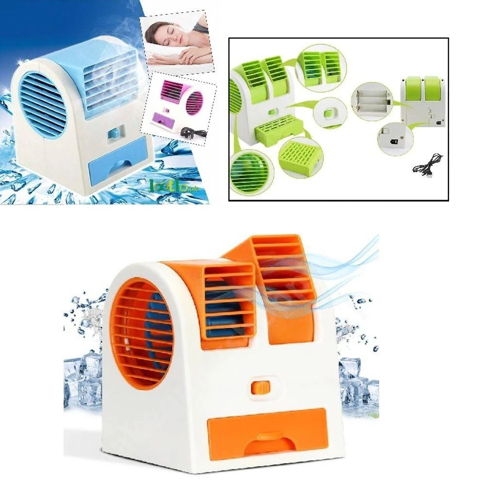 Mini Ar Condicionado Climatizador Portátil Ventilador Pessoal 3 em 1 com Aromatizador
