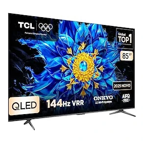 Smart TV 85" TCL QLED 85P8L 4K UHD Google 144 Hz
