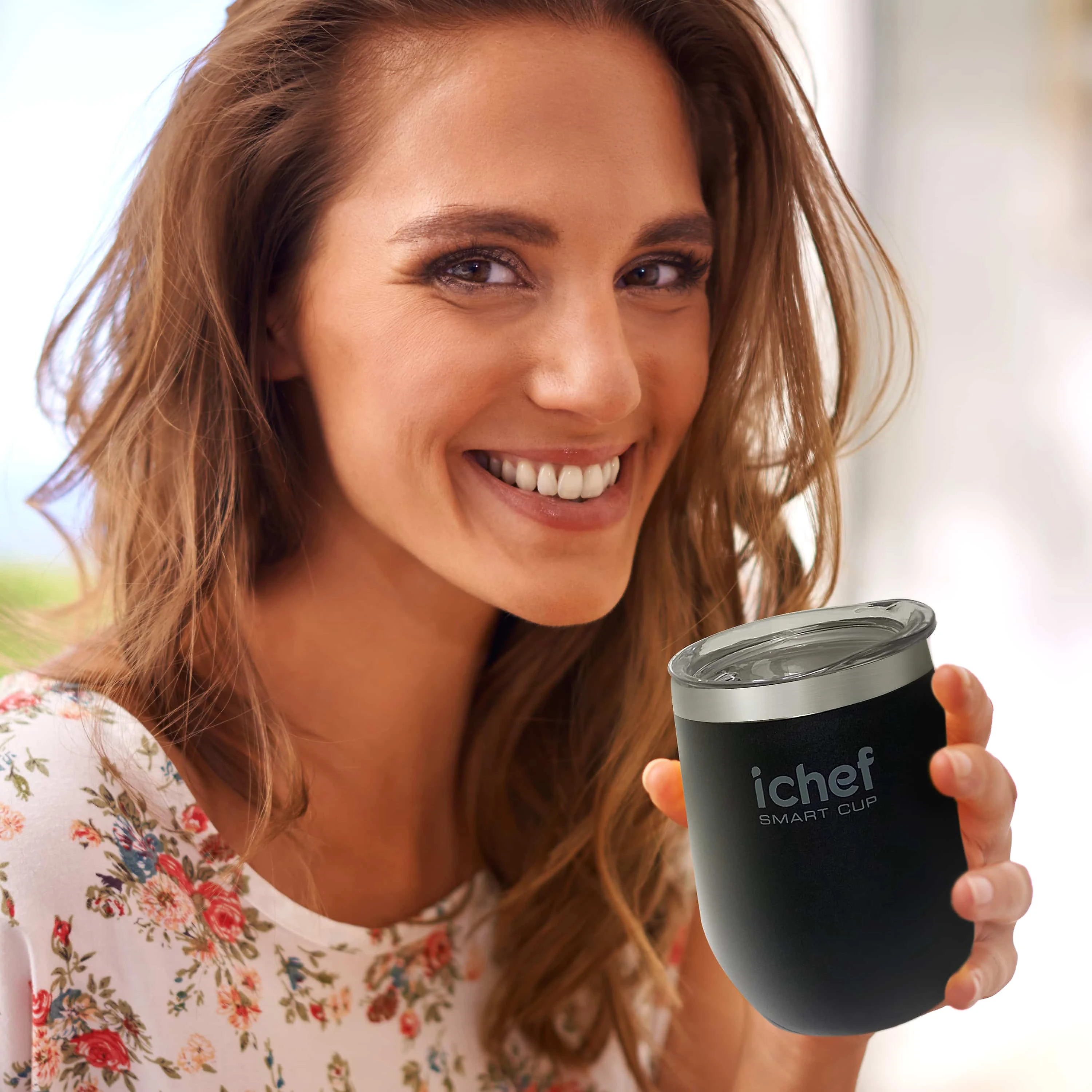 Torradeira Elétrica Ichef Breakfast mais Copos Térmico Com Tampa iChef Smart Cup 350 ml Preto | 127V