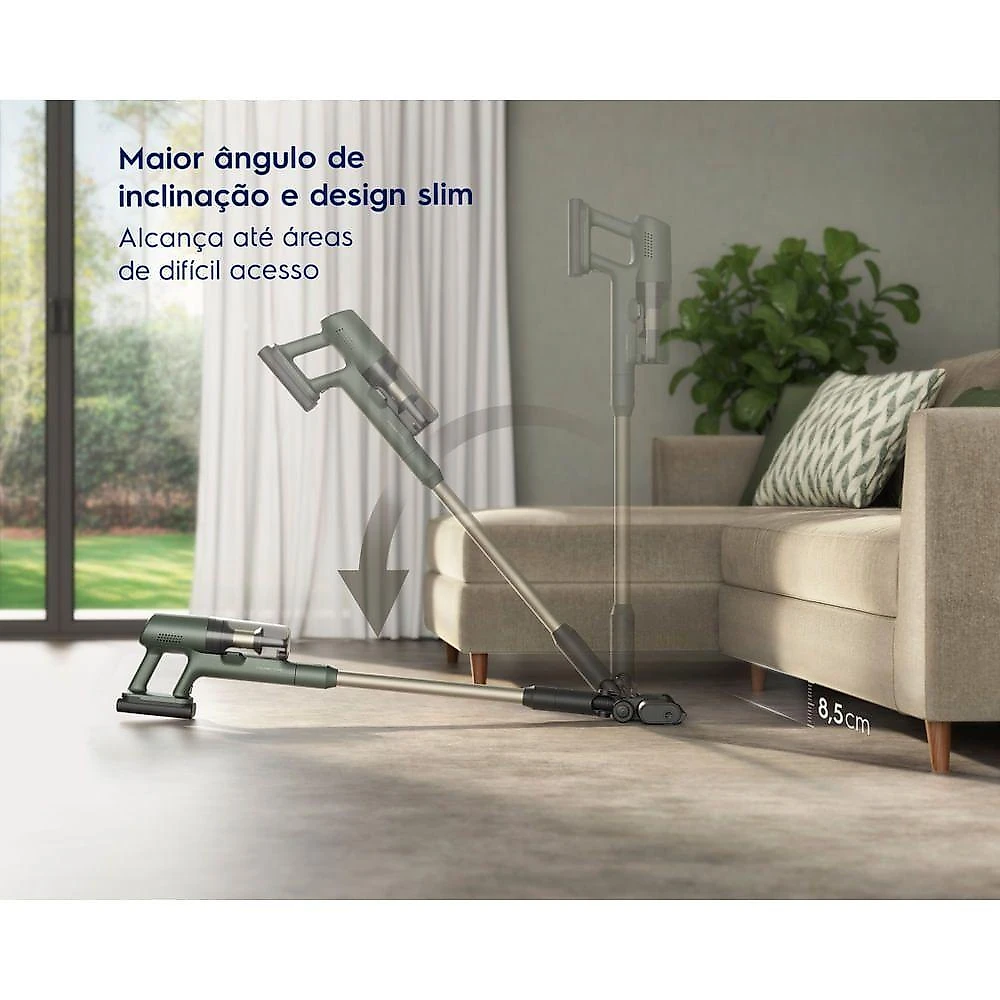 Aspirador de Pó Vertical sem Fio Electrolux PTEC200 0,4L Filtro HEPA Verde Bivolt