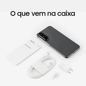 Smartphone Samsung Galaxy A56 5G Preto 256GB 8GB RAM, Câmera Tripla até 50MP, Tela Super AMOLED 6.7", IP67, NFC, Vídeo HDR e Recursos AI