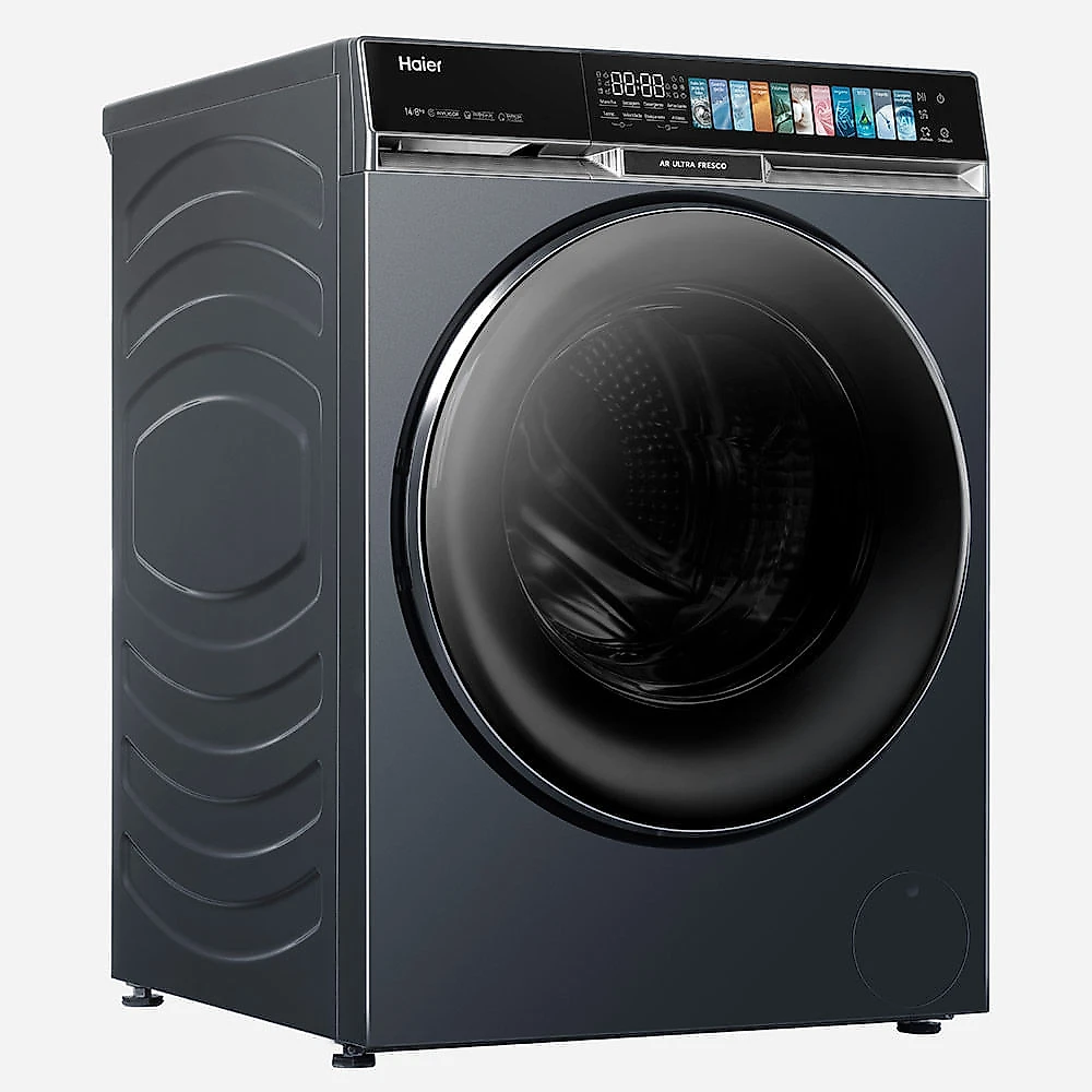 Lava e Seca Haier X-Series X9 14Kg/8Kg Cinza com Essence Wash, Colour UI, Smart Dosing - HWD140 110