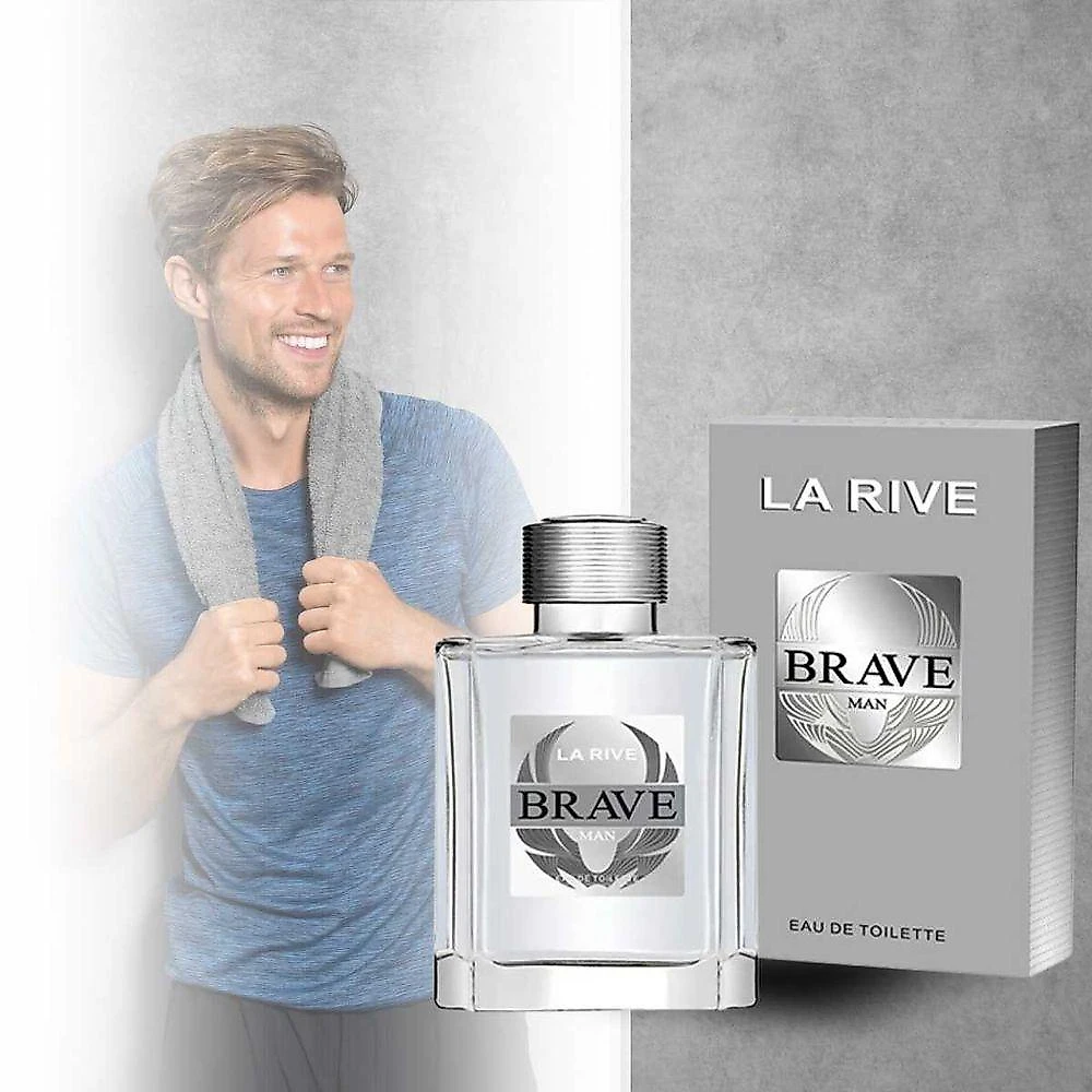 Perfume Brave Masculino Eau de Toilette Amadeirado Aromático 100ML La Rive