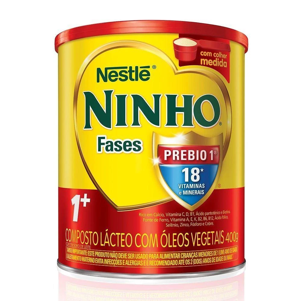 Leite Em Pó Ninho Fases 1+ Nestlé 400G