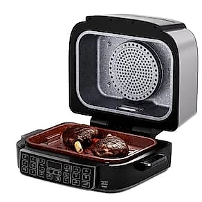 Fritadeira Elétrica Air Fryer Philco PAF12A Barbecue Digital 12L Preta 110V