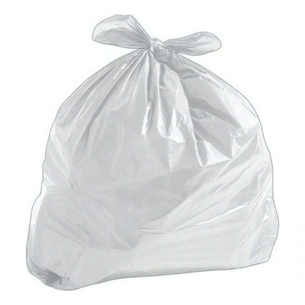 Saco de Lixo 60L Branco Leitoso 60X70X0,06 C-200 (2PCT) Plástico Resistente para Lixeiras Higipack