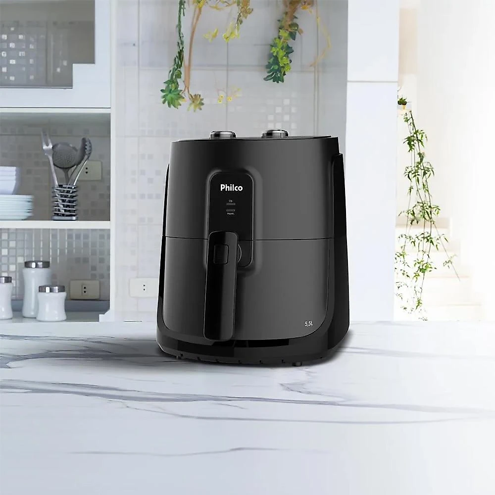 Air Fryer Philco PAF55B 5,5L com Revestimento Redstone 1500W — 110V 110 Volts